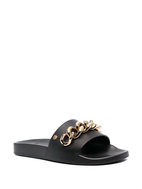 versace gloves mens|Versace leather sandals.